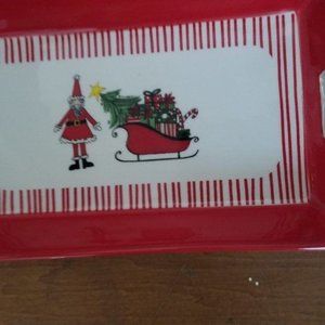 Santa With Sleigh Tray